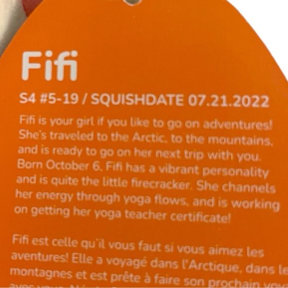 Fifi The Fox Squishmallow Halloween Pumpkin Edition - Picture 7 of 8